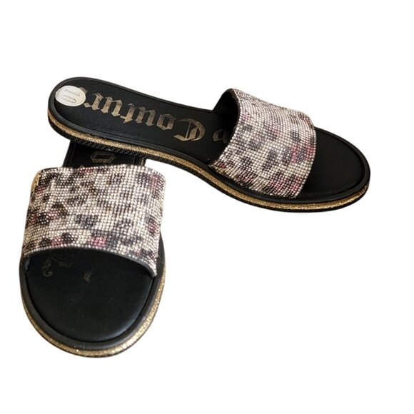 Juicy Couture Shoes - Juicy Couture Womens Rhinestone Slide Sandals Size 10